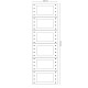 Etichette adesive a modulo continuo TT956 - in carta - corsia singola - permanenti - 64 x 34 mm - 6 et/fg - 200 fogli - bianco -