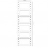 Etichette adesive a modulo continuo TT956 - in carta - corsia singola - permanenti - 64 x 34 mm - 6 et/fg - 200 fogli - bianco -