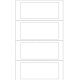 Etichette adesive a modulo continuo TT951-2 - in carta - corsia singola - permanenti - 140 x 60 mm - 4 et/fg - 100 fogli - bianc