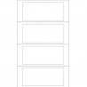 Etichette adesive a modulo continuo TT951-2 - in carta - corsia singola - permanenti - 140 x 60 mm - 4 et/fg - 100 fogli - bianc