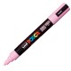 Marcatore a base d'acqua Uni Posca PC5M - punta tonda media da 1,8mm a 2,5mm - rosa chiaro - Uni Mitsubishi