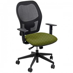 Seduta operativa Hubble HUHU - tessuto Fashion - braccioli regolabili - verde mela - Unisit