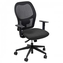 Seduta operativa Hubble HUHU - tessuto Fashion - braccioli regolabili - grigio chiaro - Unisit