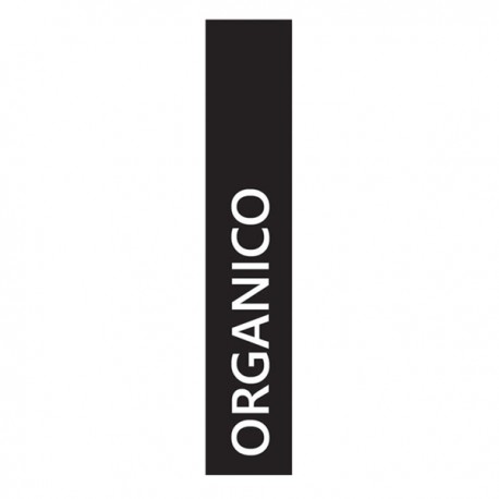 Etichetta adesiva raccolta differenziata - con stampa "ORGANICO" - 50 x 200 mm - vinile - bianco opaco - Medial
