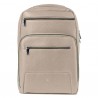 Zaino Gate Trended - 29 x 42 x 15 cm - ecopelle - ghiaccio - In Tempo