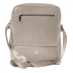 City bag medium Gate Trended - 25 x 30 x 6 cm - ecopelle - ghiaccio - In Tempo