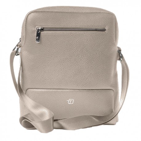 City bag medium Gate Trended - 25 x 30 x 6 cm - ecopelle - ghiaccio - In Tempo