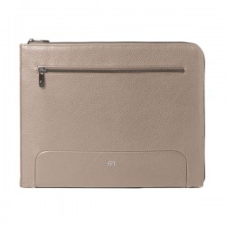 Office bag Gate Trended - 20 x 26 x 2 cm - ecopelle - ghiaccio - In Tempo