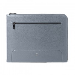 Office bag Gate Trended - 20 x 26 x 2 cm - ecopelle - azzurro - In Tempo