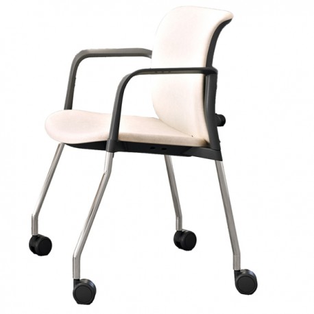 Seduta attesa Nik NIC4R - con braccioli inclusi - beige - Unisit