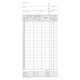 Scheda orologio presenze (controllo mensile) - cartoncino da 275 gr - 22,5 x 10,4 cm - DU158000000 - Data Ufficio - conf. 100 pe
