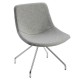 Poltroncina visitatore Tosca TO4CV - senza braccioli - grigio chiaro - Unisit