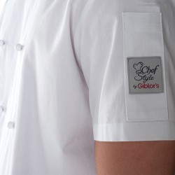 Giacca cuoco Tommaso - da uomo - manica corta - taglia XL - bianco - Giblor's