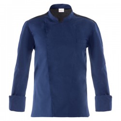 Giacca cuoco Raul - da uomo - manica lunga - taglia XL - blu - Giblor's