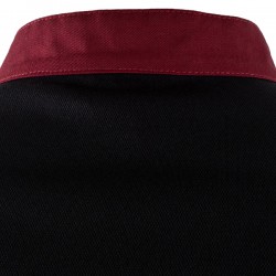 Giacca cuoco Thiago - da uomo - manica corta - taglia L - bordeaux - Giblor's