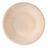 Piatto piano monouso - rotondo - diametro 21,5 cm - legno - colore naturale - Signor Bio - conf. 50 pezzi