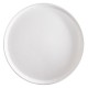 Piatto piano monouso - per pizza - rotondo - diametro 32,5 cm - canna da zucchero - bianco - Signor Bio - conf. 50 pezzi