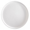 Piatto piano monouso - per pizza - rotondo - diametro 32,5 cm - canna da zucchero - bianco - Signor Bio - conf. 50 pezzi