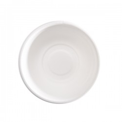 Coppetta monouso - per dessert - rotondo - diametro 13,5 cm - 390 ml - canna da zucchero - bianco - Signor Bio - conf. 50 pezzi