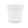 Bicchiere in carta - 100 ml - bianco - Signor Bio - conf. 50 pezzi