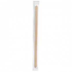 Palettina caffè - in busta singola - 11 cm - legno - Signor Bio - conf. 100 pezzi