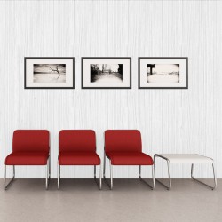 Poltroncina attesa Carosello CA1 - senza braccioli - rosso - Unisit
