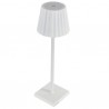 Lampada da tavolo - a led - 10 x 10 x 38 cm - alluminio/pmma - bianco - King Collection