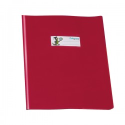 Copriquaderno GreenLine - c/alette - PVC - 220 mic - A5 - lucido coprente - rosso - Colorosa