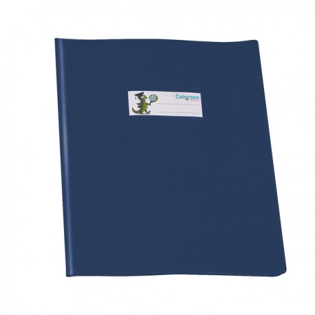 Copriquaderno GreenLine - c/alette - PVC - 220 mic - A5 - lucido coprente - blu - Colorosa
