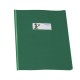 Copriquaderno GreenLine - c/alette - PVC - 220 mic - A5 - lucido coprente - verde - Colorosa