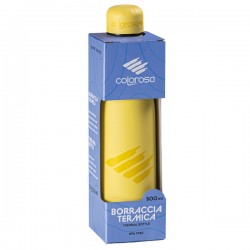 Borraccia termica Pastel - 500 ml - acciaio inox - colori assortiti - Colorosa