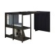 Scrivania home/office Smarty - 140 x 69 x 72,4 cm - nero venato
