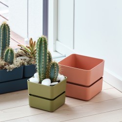 Vaso Veleta - 0,75 L - verde oliva - TeraPlast