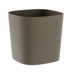 Vaso quadrato Capri - 13 L - sabbia - TeraPlast