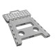 Sgabello alto Clic Clac - 30 x 22 x 32 cm - grigio - King Collection