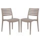 Sedia Firenze - 49 x 51 x 80 cm - polipropilene - juta - Grandsoleil - conf. 2 pezzi