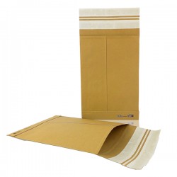 Sacchetto e-commerce E-Double - 24 x 36 cm - avana - Bong Packaging - conf. 250 pezzi