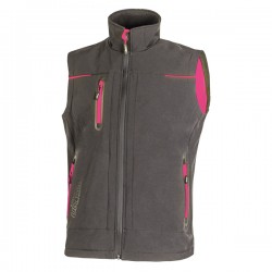Gilet donna Universe Lady - taglia S - grigio/fucsia - U-Power