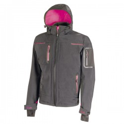 Giacca Softshell donna Space Lady - taglia XL - grigio/fucsia - U-Power