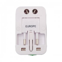Adattatore da viaggio universale - bianco - MKC Melchioni