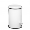 Pattumiera - 3 L - acciaio inox - bianco - Laminart