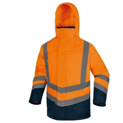 Parka 5 in 1 Optimum 3 alta visibilità - taglia XL - arancio fluo - Deltaplus