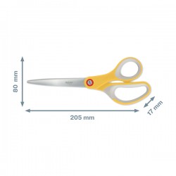 Forbici Cosy - 205 mm - acciaio - giallo - Leitz