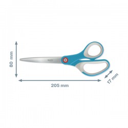 Forbici Cosy - 205 mm - acciaio - blu - Leitz