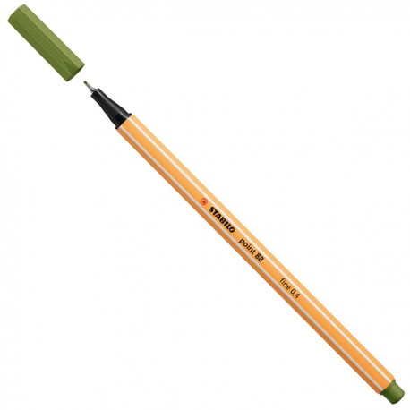 Fineliner Point 88 - tratto 0,4 mm - verde mimetico 35 - Stabilo