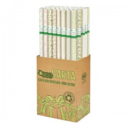 Rotolo carta regalo Erba - 70 cm x 2 m - fantasie assortite - Rex Sadoch