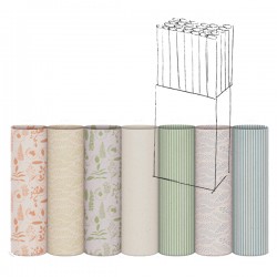Rotolo carta regalo Erba - 70 cm x 2 m - fantasie assortite - Rex Sadoch