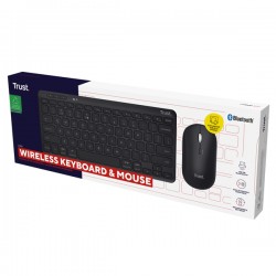 Tastiera e mouse Lyra - con ricevitore - wireless - Trust