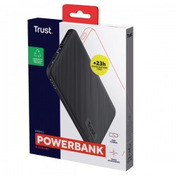 Powerbank Primo - ultrasottile - da 5.000 mAh - nero - Trust