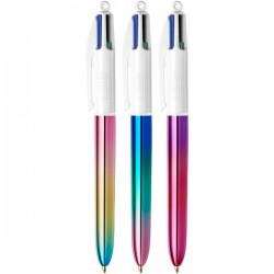 Penna 4 Colours Gradient - colori assortiti - Bic - expo 30 pezzi